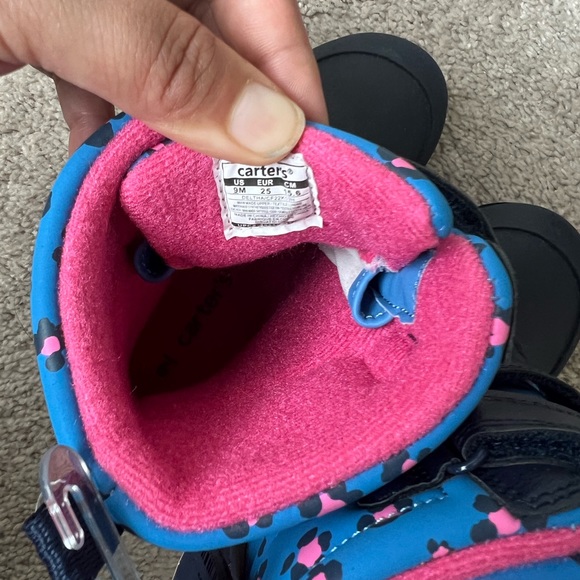 New Carters Toddler Girl Leopard Print Snowboots - Picture 12 of 14